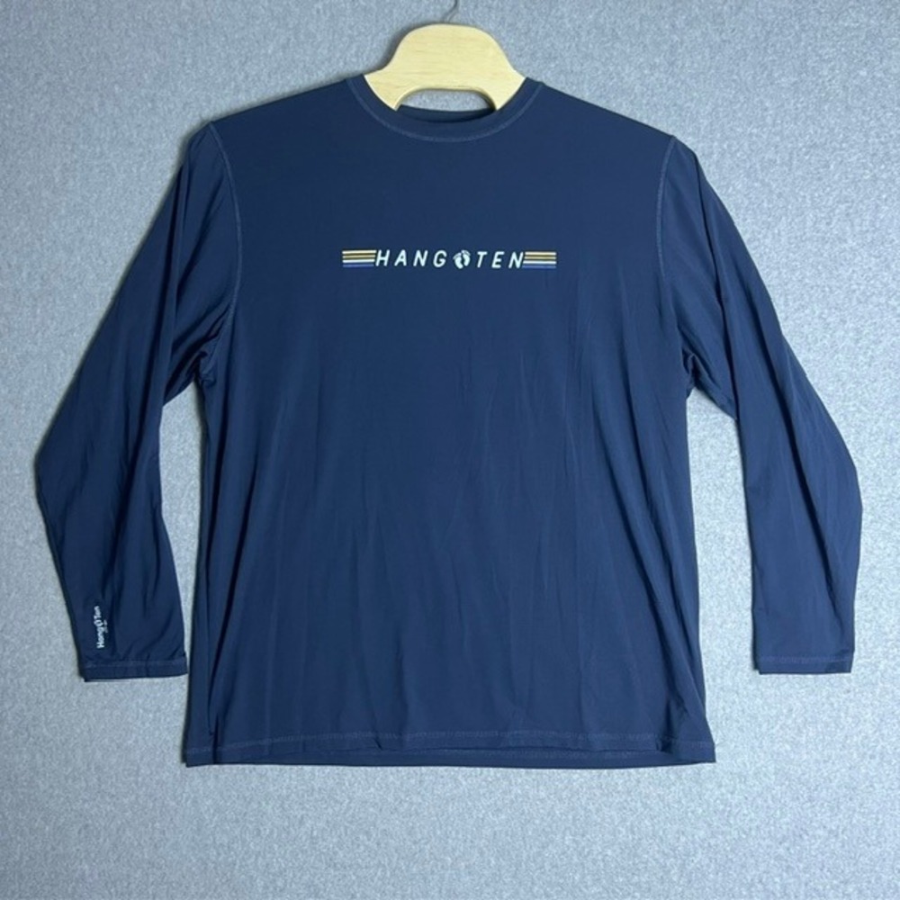 Hang Ten Men's Navy‎ Blue UPF 50+ UV Protection Long Sleeve Shirt Size XXL